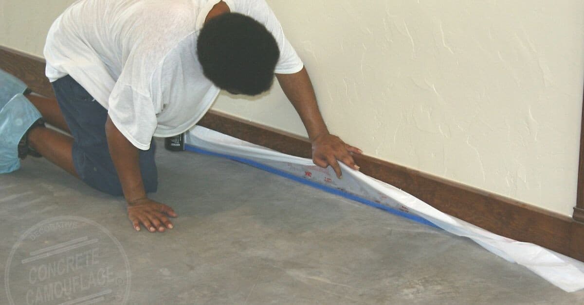How To Protect Your Walls When Staining Concrete Floors
